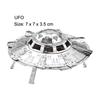 3D Metal Puzzle Ufo Diy Handmade Space Exploration Spacecraft Assembly Model Jigsaw Puzzle Toys For Adult Kids