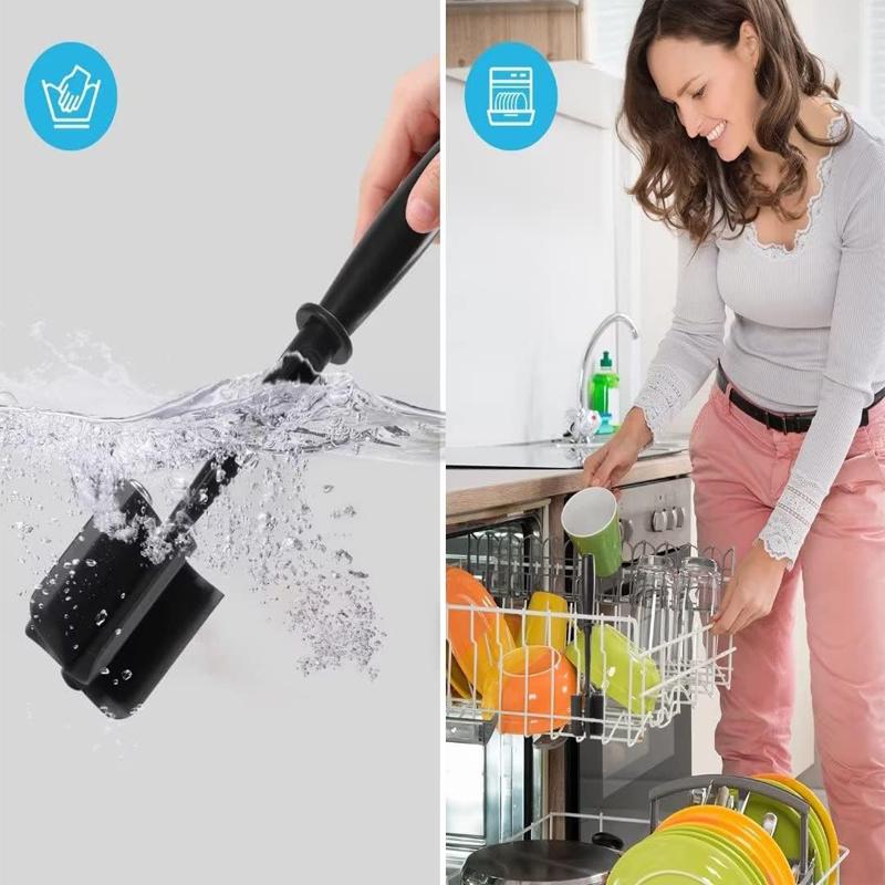 Meat Chopper Heat Resistant Masher Utensil For Hamburger Meat Non Stick Potato Masher Ground Beef Turkey Chopper Kitchen Gadgets