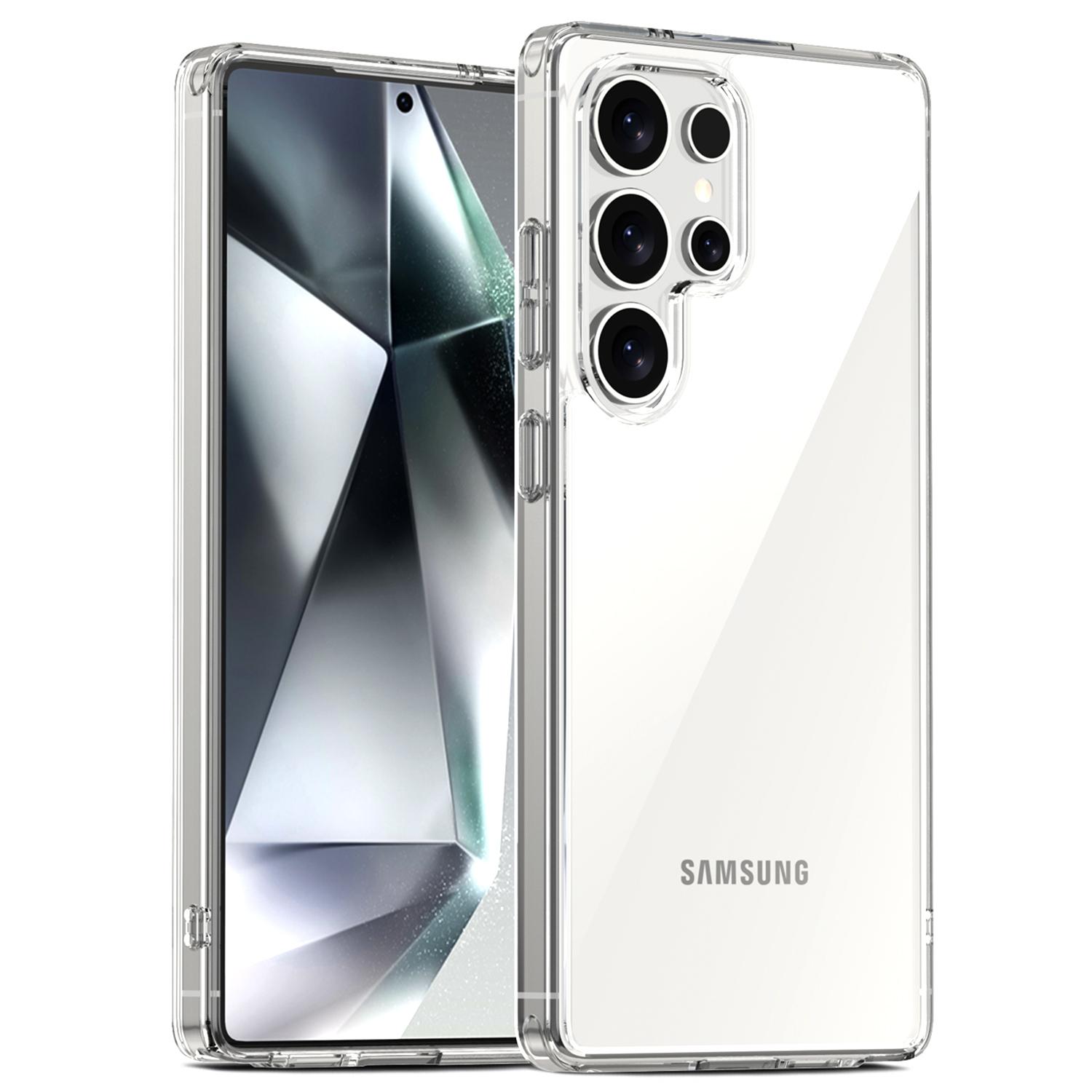 

For Samsung Galaxy S25 Ultra Case PC+TPU Clear Anti Drop Phone Back Cover Transparent