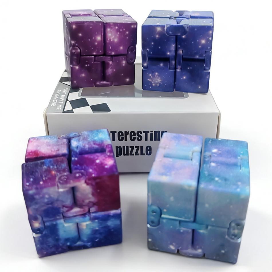 Fidgets Toy Autism Anti Stress Relief Creative Infinite Cube Magic Cube Office Flip Cubic Puzzle Stop Stress Reliever Autism Toy