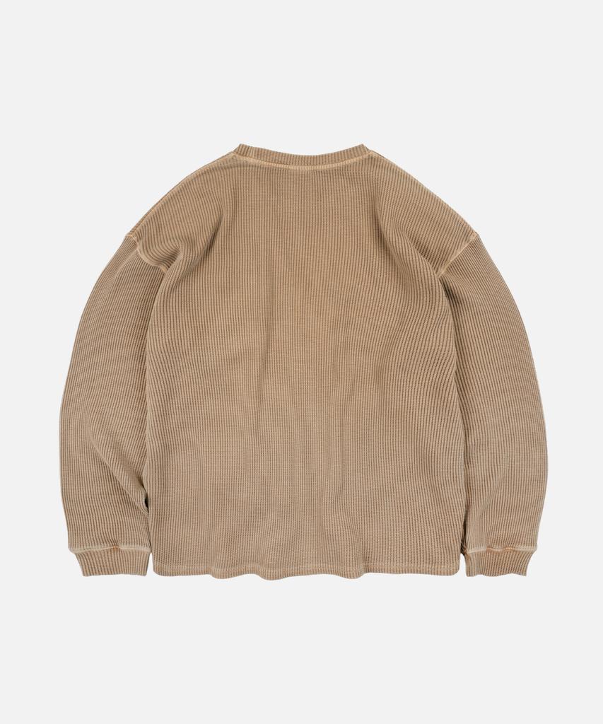FRIZMWORKS Pigment Dyeing Waffle Pocket Tee _ Tan