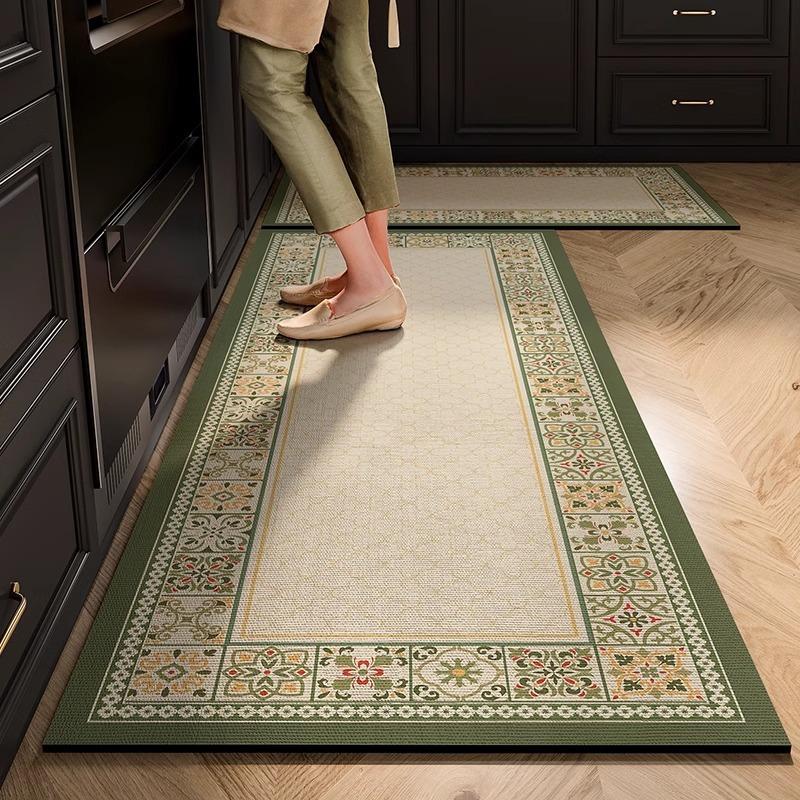 American Flower Tiles Diatom Mud Floor Mat Household Quick-drying Water Absorption Pad Dirt-resistant and Easy-to-clean Anti-slip Pad