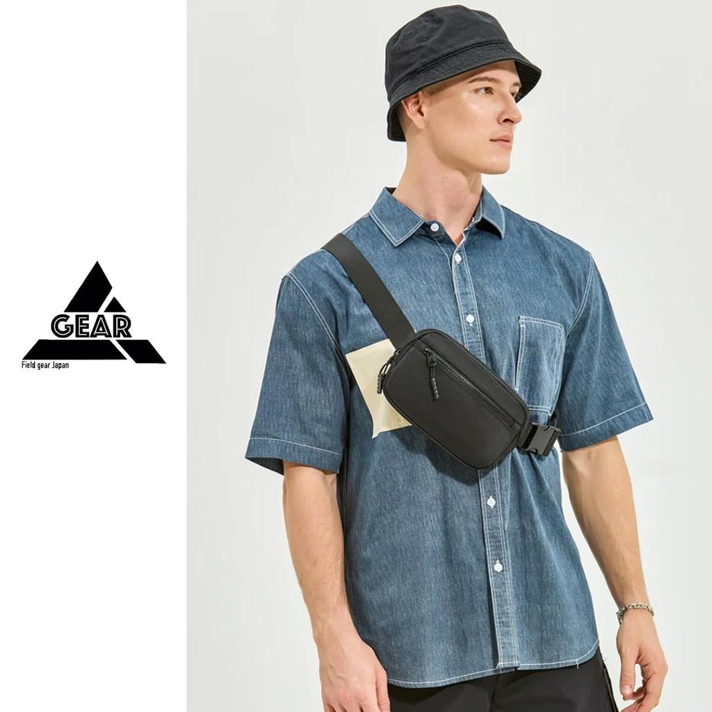 Field gear Japan Mini Shoulder Bag for Men and Small Waist Pouch for and Everyday and Made of 1000D Nylon Bag/Body Women, Water-Repellent,