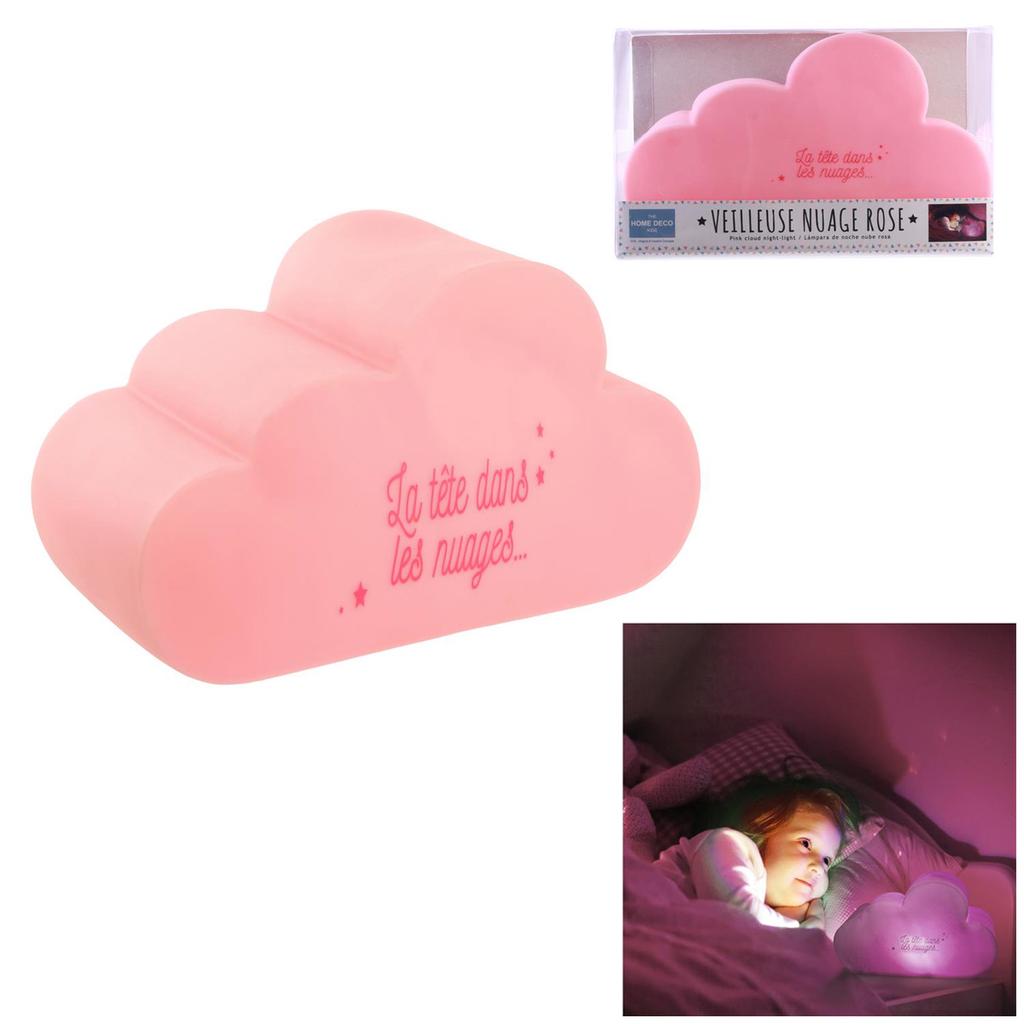 Les Trésors De Lily [Q4432] - Pink 'Nuage' Designer Night Light (head In the Clouds) - 25x15x12 Cm