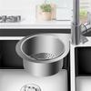 Stainless Steel Swan Sink Strainer Basket, Stainless Steel Draining Basket for Sink, Corner Swan Filter Basket for Residue and Storage,