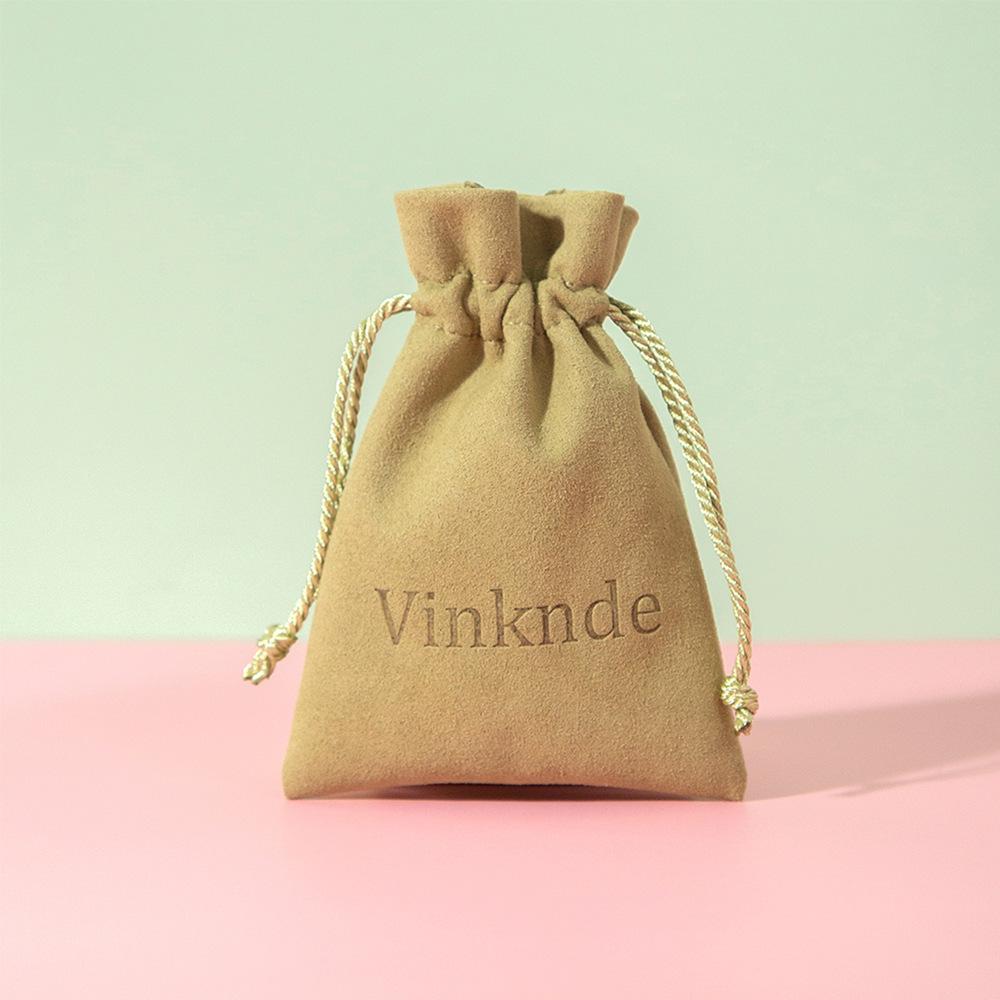 

Custom Faux Suede Wear-Resistant Jewelry Ring Storage Bag with Logo