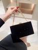 Women Square Evening Bag Shiny Sequin Embellished Banquet Bag Handheld Handbag Evening Bag Dress Bag Party Bag Prom Bag Chain Bag
