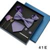 Men's Formal Suit Bow Tie Gift Box Set for Weddings and Business
