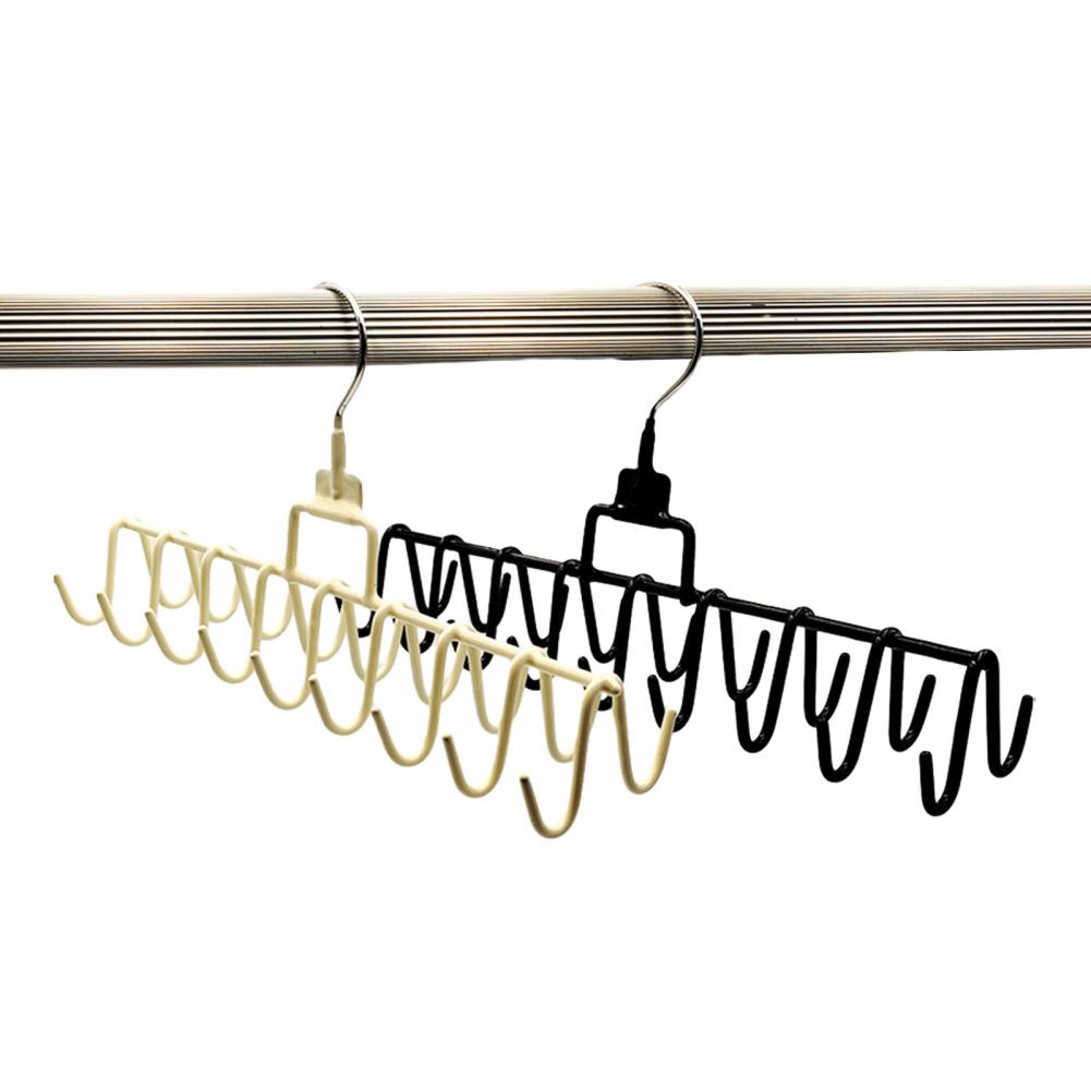Over Door Hook Hanger Multi Hook Wardrobe Organizer 18-hook Over Door Organizer Rack Rotating Multifunctional Clothes Hanger