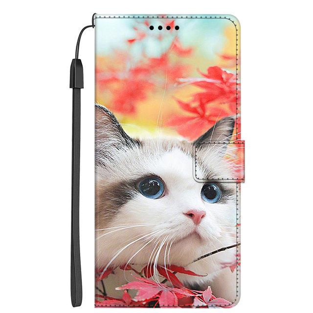 Cartoon-Lederhülle für Xiaomi Redmi Note 11 11S 12 Pro 5G Hülle Flip-Brieftasche für Xiaomi Civi 2 / Poco M5 Note12 Buch-Ständer