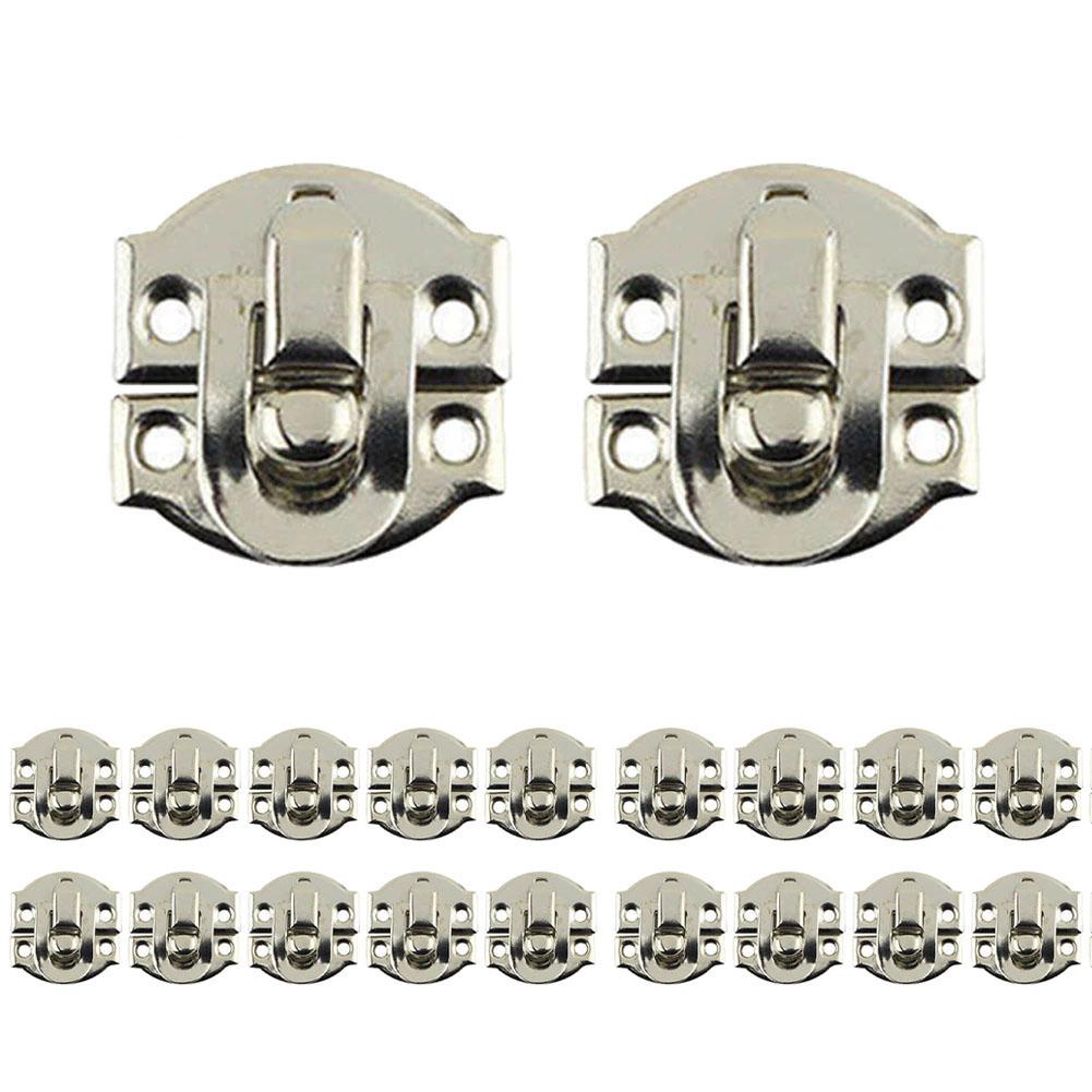 

For Jewelry Boxes Lock Clasp Iron Metal Retro 20*20mm срібний