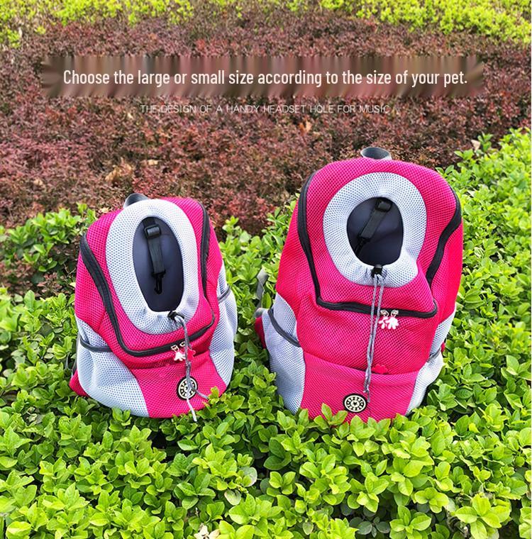 Portable Breathable Pet Backpack for Dogs & Cats - Travel Chest Bag
