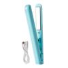 Portable USB Curling Iron Heats Up Fast Mini Dual Purpose Hair Straighteners Portable Hair Curler Flat Iron for Short Hair