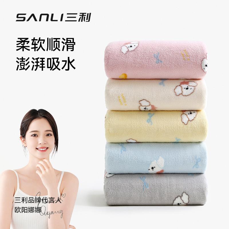 Towel Coral Fleece Household Cartoon Plus 90 * 170 Printed Bath Towel Adult Wrap Bath Towel
