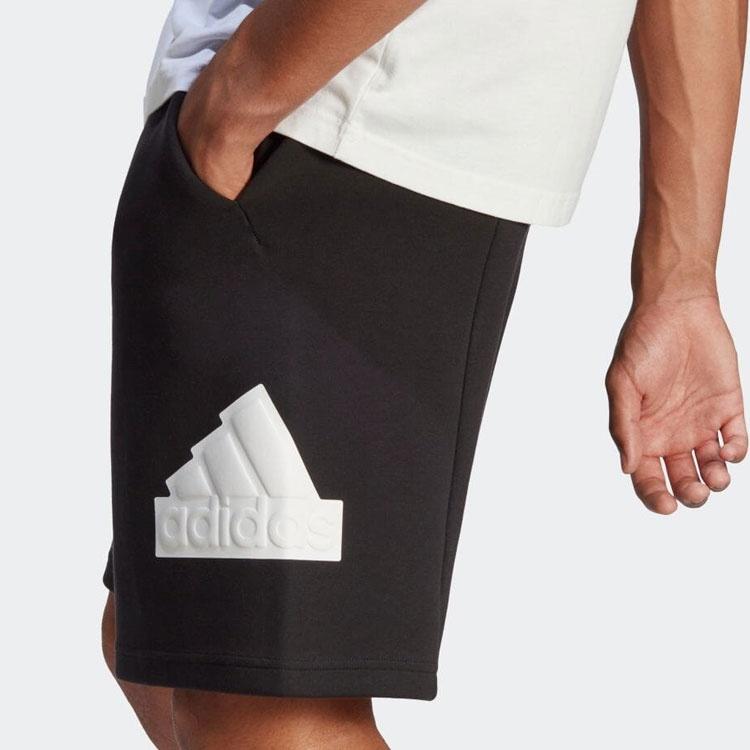 adidas Future Icons Badge of Sport Shorts Asia Sizing 'Black White' Men's IC3737