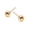 Gold Ball Earrings 5mm