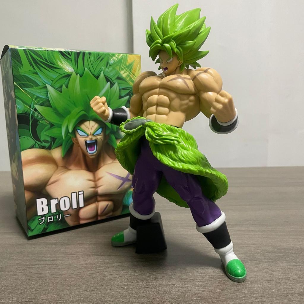 23cm Anime Dragon Ball Angry Broli Figurine Cartoon Pvc Handmade Model Statue Decoration Hobby Toy Desktop Ornament Dolls Gifts