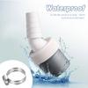Appliance Drainage Connector Plastic Housing with Rustproof Clamps Suitable for Washers Dishwashers Flexible Inlet
