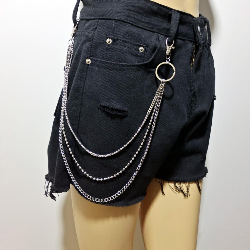 

Korean version of Harajuku versatile trouser chain accessories, personalized decorative pendant hip-hop double-layer hanging chain jewelry