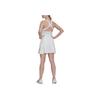 Adidas Einfarbig Logo-Print Rundhals Ärmellos Tenniskleid Damen Kleider Weiß HT5947