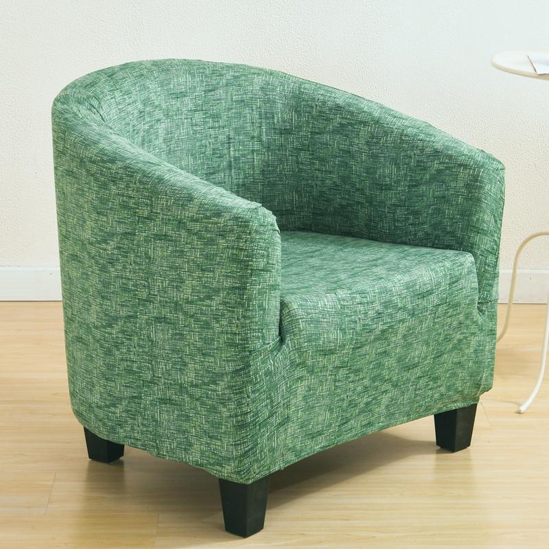 Elastic Club Chair Cover Christmas BathTub Armchair Covers Bar Counter Single Sofa Protector Dust-proof Furniture Slipcover 1PC