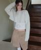Obeodyupeulleeo Shearling Bermuda Pants_Beige
