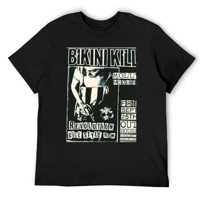 Bikini Kill Vintage Konzert Premium T-Shirt Grafik T-Shirts Vintage Anime Shirt Custom T-Shirts T-Shirts für Männer Baumwolle