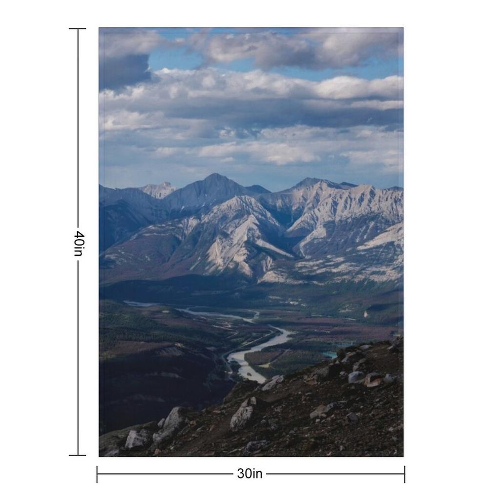 Canadian Rockies Throw Blanket Cute for sofa decorative Soft Big Blankets
