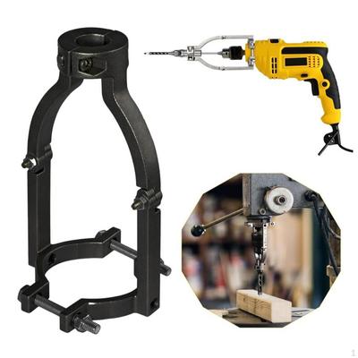 Electric Drill Square Hole Bracket Converter Black Sturdy Mortise Attachment for Press