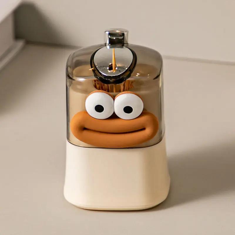 Automatic Pop-Up Toothpick Holder - Fun Character Design, Durable Plastic, Perfect for Home & Restaurant Use