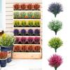 Artificial 1x Flowers Plastic Fake Outdoor Garden Plant Uv Resistant Home Decor