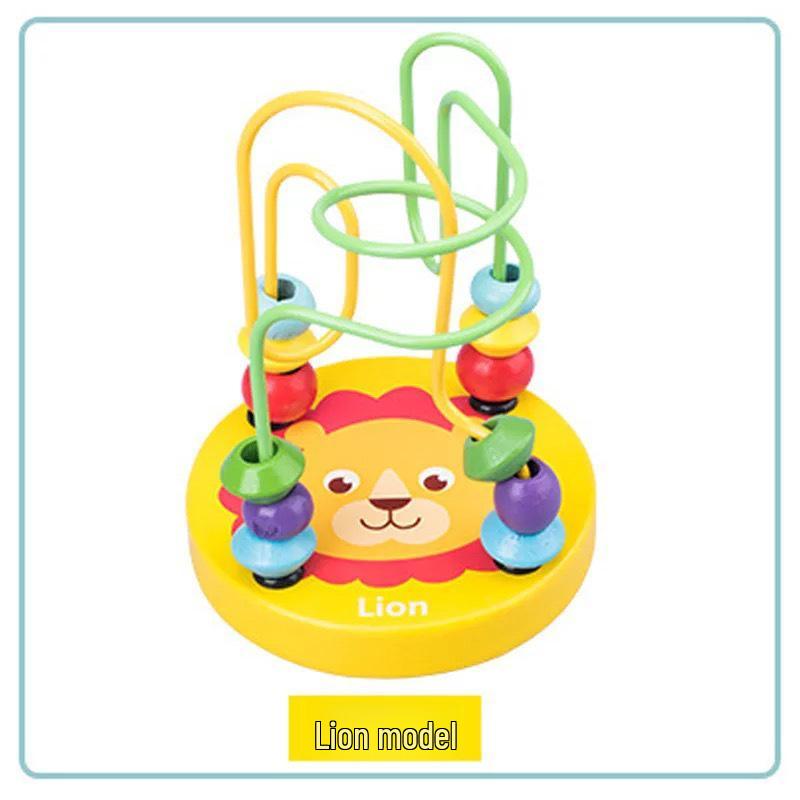 Mini Beads Wooden Building Blocks: Educational Cartoon Toy for Kids, Boys & Girls - Holiday Gift