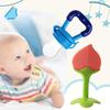 Baby Fruit Feeder & Teether Combo – Soft Silicone Feeding Nibbler and Teething Toy Set