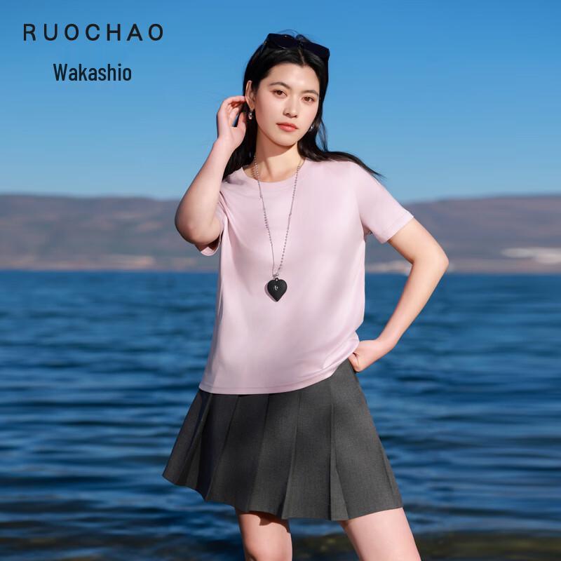 Sancai Women s Plus Size Loose Round Neck Short Sleeve T-Shirt M