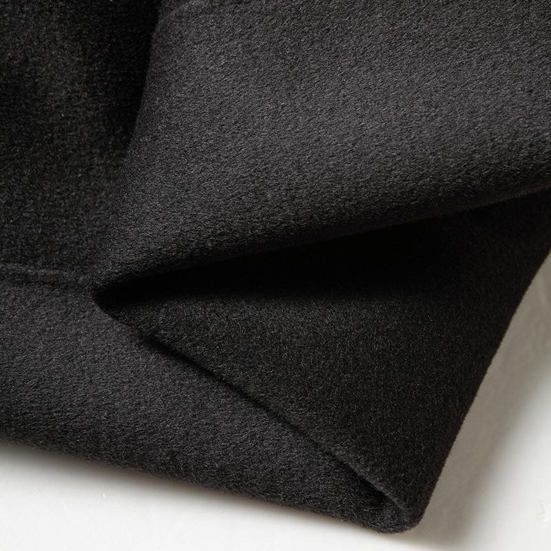 Men's Woolen Coat Autumn and Winter Mink Hair Stand-up Collar Middle-aged Business Take-off Down Liner Double-sided Woolen Coat