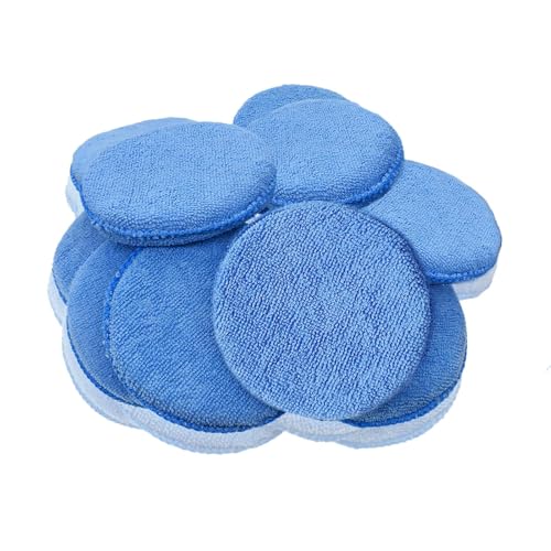 

Samcos 10 штук Полировальный круг для мойки автомобиля, круглый, 5,7 дюйма (12,5 см) Диаметр, Восковая губка, Полировальная губка, Полировальный круг, Детейлинг автомобиля, Впитывающий, Автомобиль W