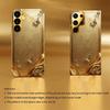 Golden Butterfly Hard Case Men and Women Glass PhoneCase for Samsung Galaxy S26 S25 S24 S23 S22 S21 FE Ultra Plus Dropresistant