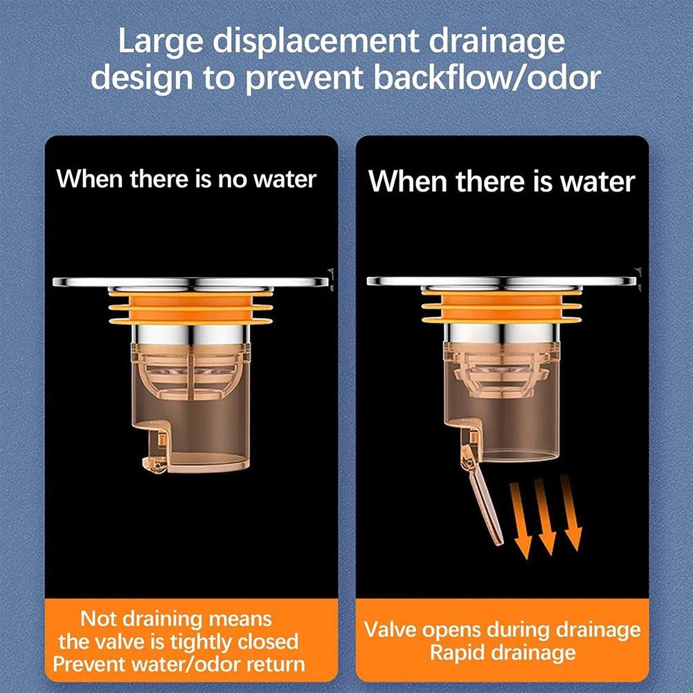 Floor Drain Filter Fast Drainage Plastic Floor Drain Filter Screen Deodorizing Artifact InsectProof Bathroom Sink Strainer