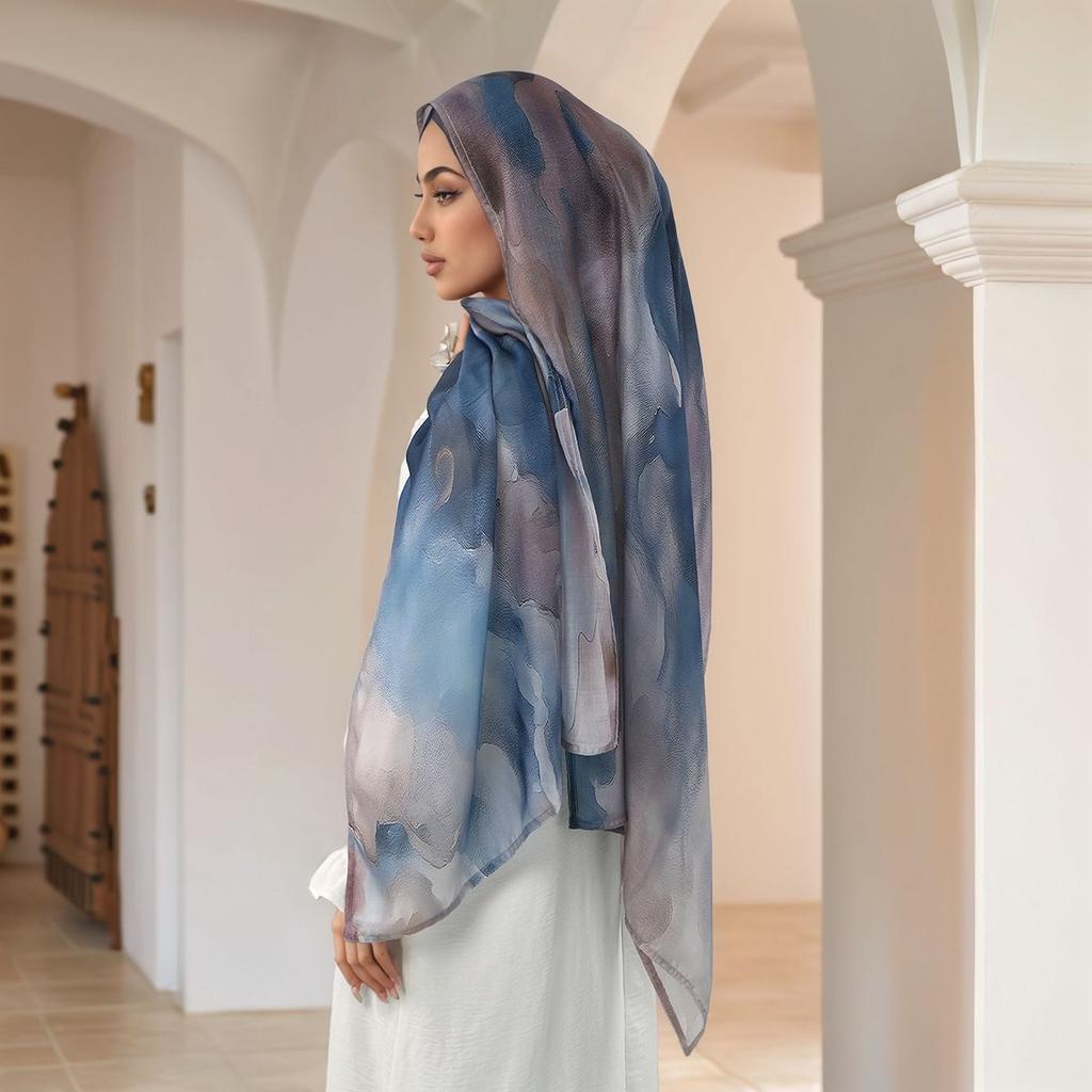 Fashion Printed Modal Rayon Hijab Scarf For Woman Muslim Hijabs Digital Printing Shawls Islam Turban Ramadan Headscarf Scarves