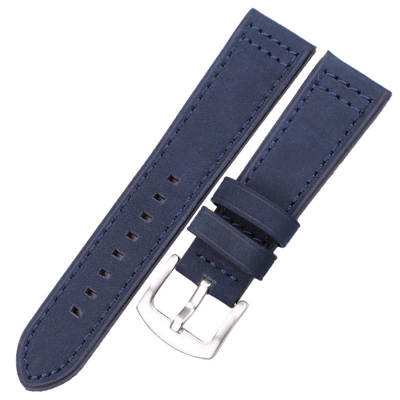 Cowhide Watchbands 18 20 22 24mm Women Men Quick Release for Samsung Gear S3 Genuine Leather Vintage Watch Band Strap