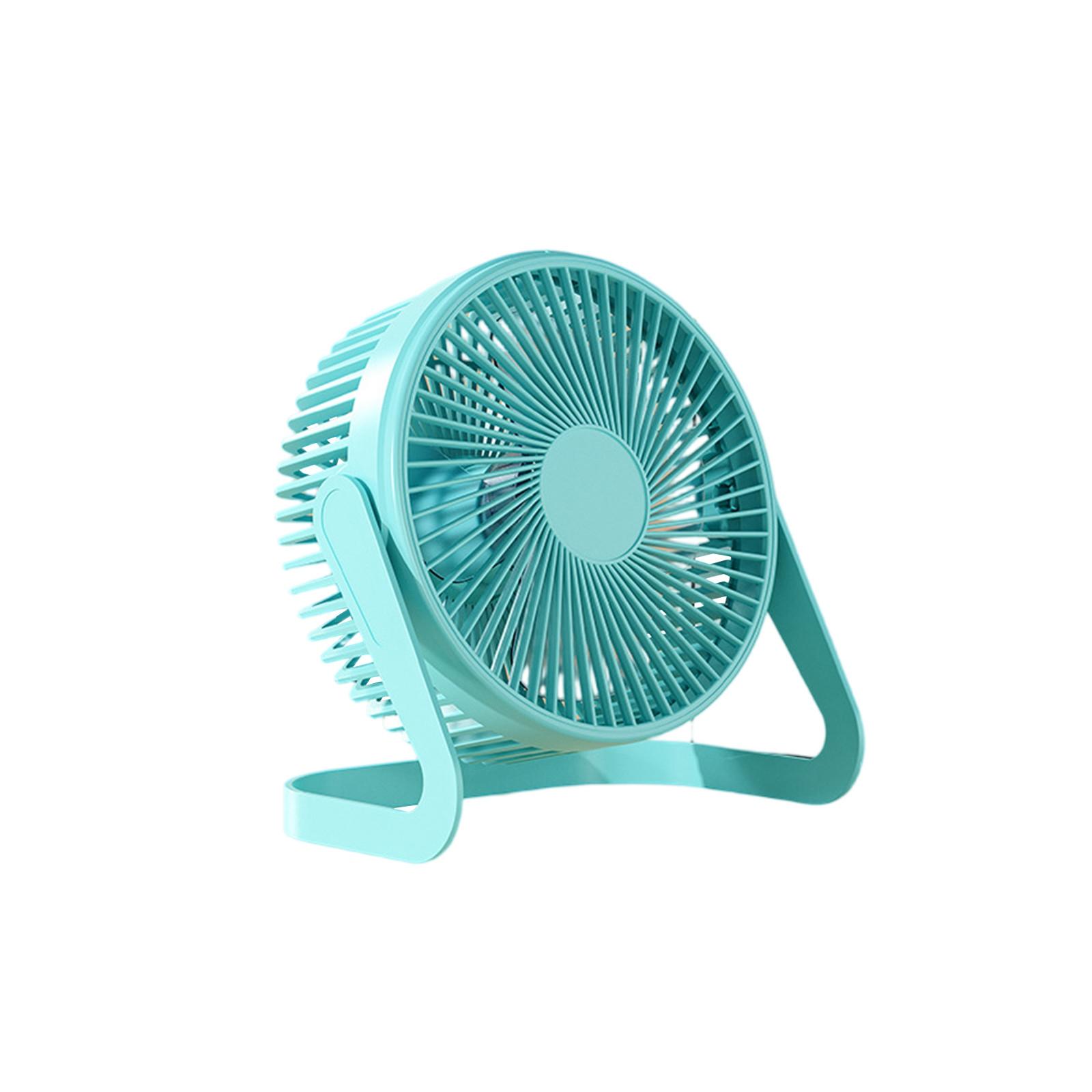 

Настольный вентилятор, портативный небольшой USB-вентилятор, 6-дюймовый подключаемый беззвучный настольный небольшой электрический вентилятор для офисов, компьютеров, ноутбуков, летний подарок, небесно-голубой, белый One Size