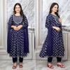 * Rayon Anarkali  Kurti  With Pant & Chiffon Dupatta*
