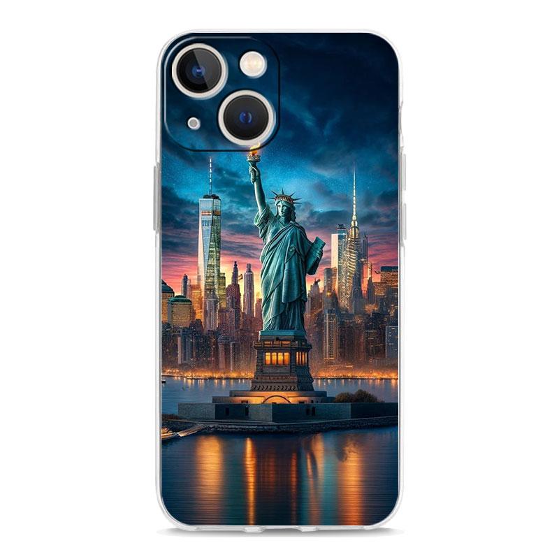 Phone Case For iPhone 17 Air Cases iPhone 16 15 12 13 14 Pro Max SE 7 8 Plus iPhone11 Cover NYC New York City seaside scenery