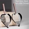 Stainless Steel Cat Litter Scoop Double Sifting Waste Removal Sifting Tool Cat Supplies
