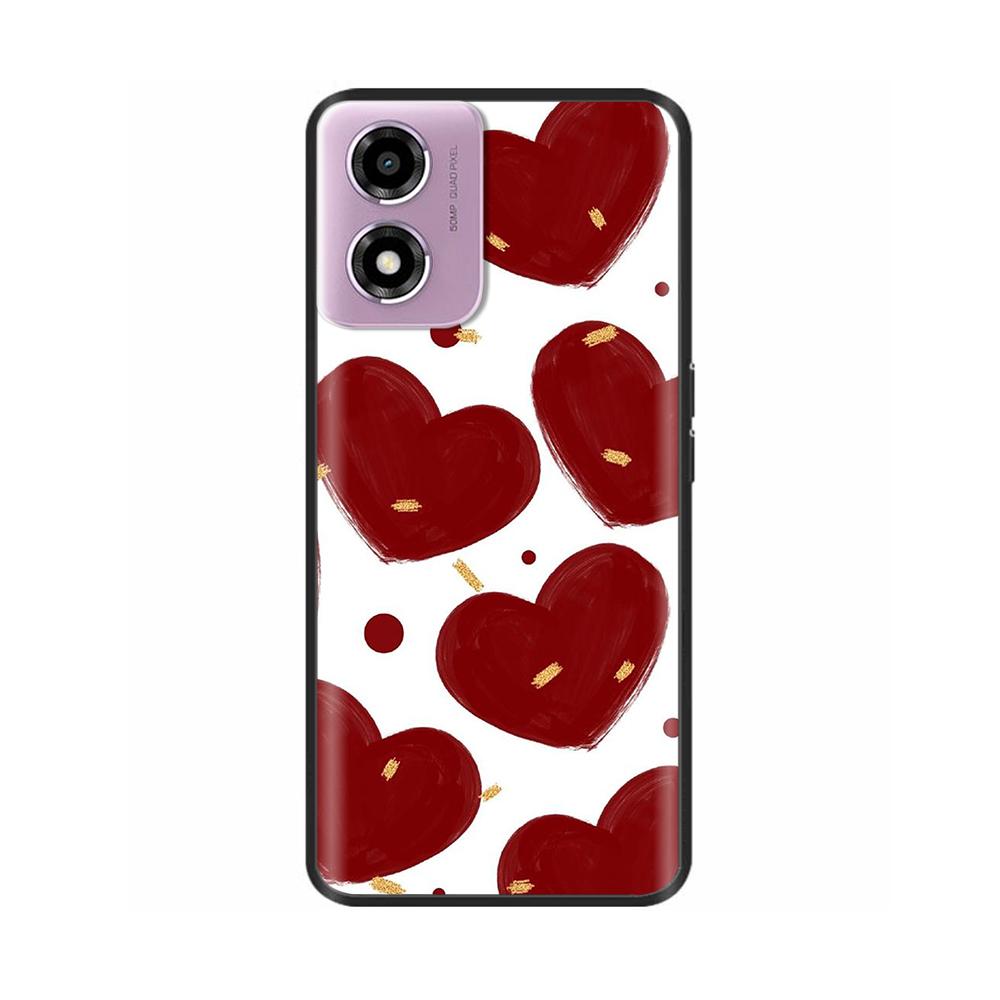 Phone Case For Motorola Moto E14 Case Soft TPU Painted Back Cover For Motorola E14 E 14 MotoE14 Full Protective Phone Shell Capa