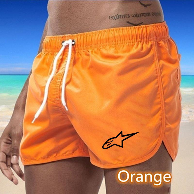 

Летние мужские быстросохнущие плавки, спортивные брюки, купальники, пляжные шорты, шорты для бега 2XL оранжевый