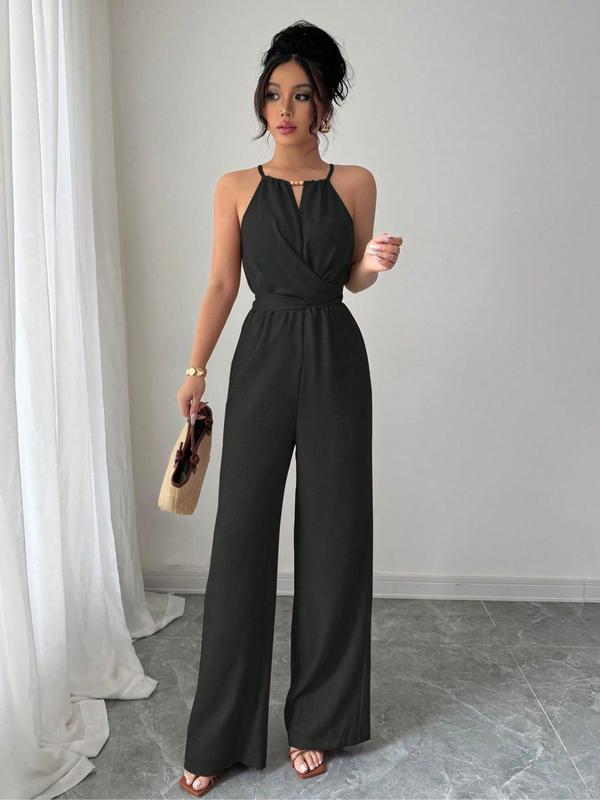 L6751 Women s Solid Color Body Shaping Jumpsuit