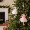Fabric Xmas Tree Angel Pendant Tulle Skirt Christmas Tree Decor  Home Decor
