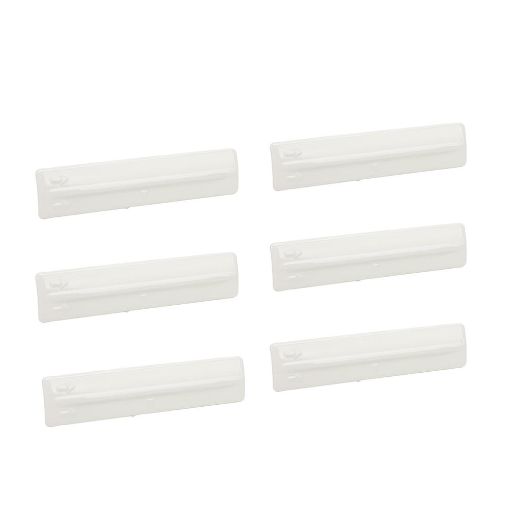 6PCS Roof Rack Removal Cover High Strength ABS Roof Drip Rack Molding Trim Clips Set for Fj Cruiser 2007‑2014 White OE: