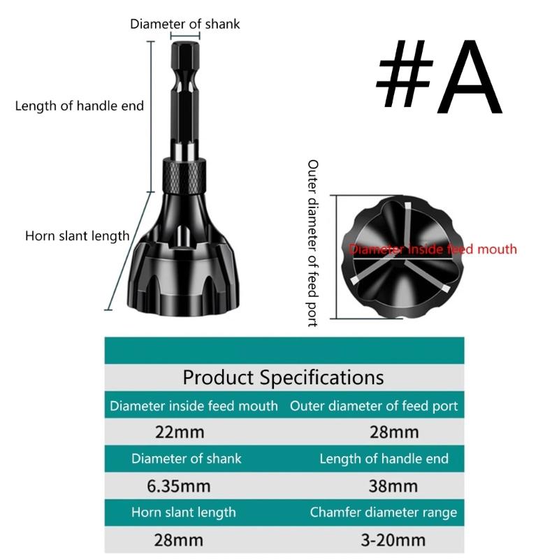Deburring External Chamfer Tool Remove Burr Clean Bolt Tools Cutter Bolts Thread Fillet Trimming Access 5-20m